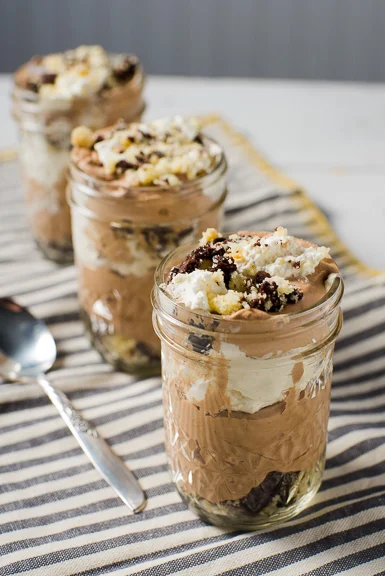 Mexican Chocolate Mousse Dessert in a Jar