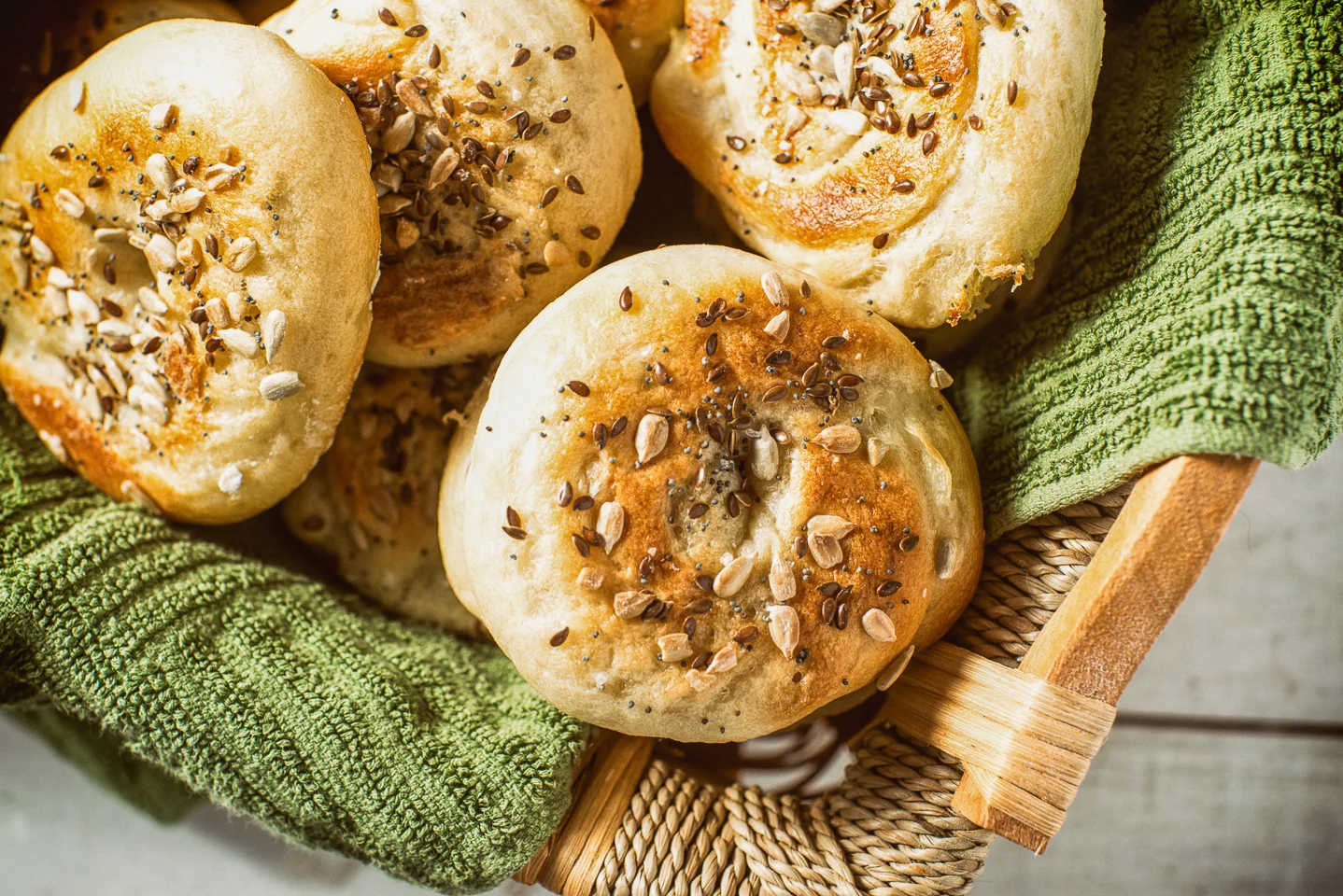 Homemade Seeded Bagels