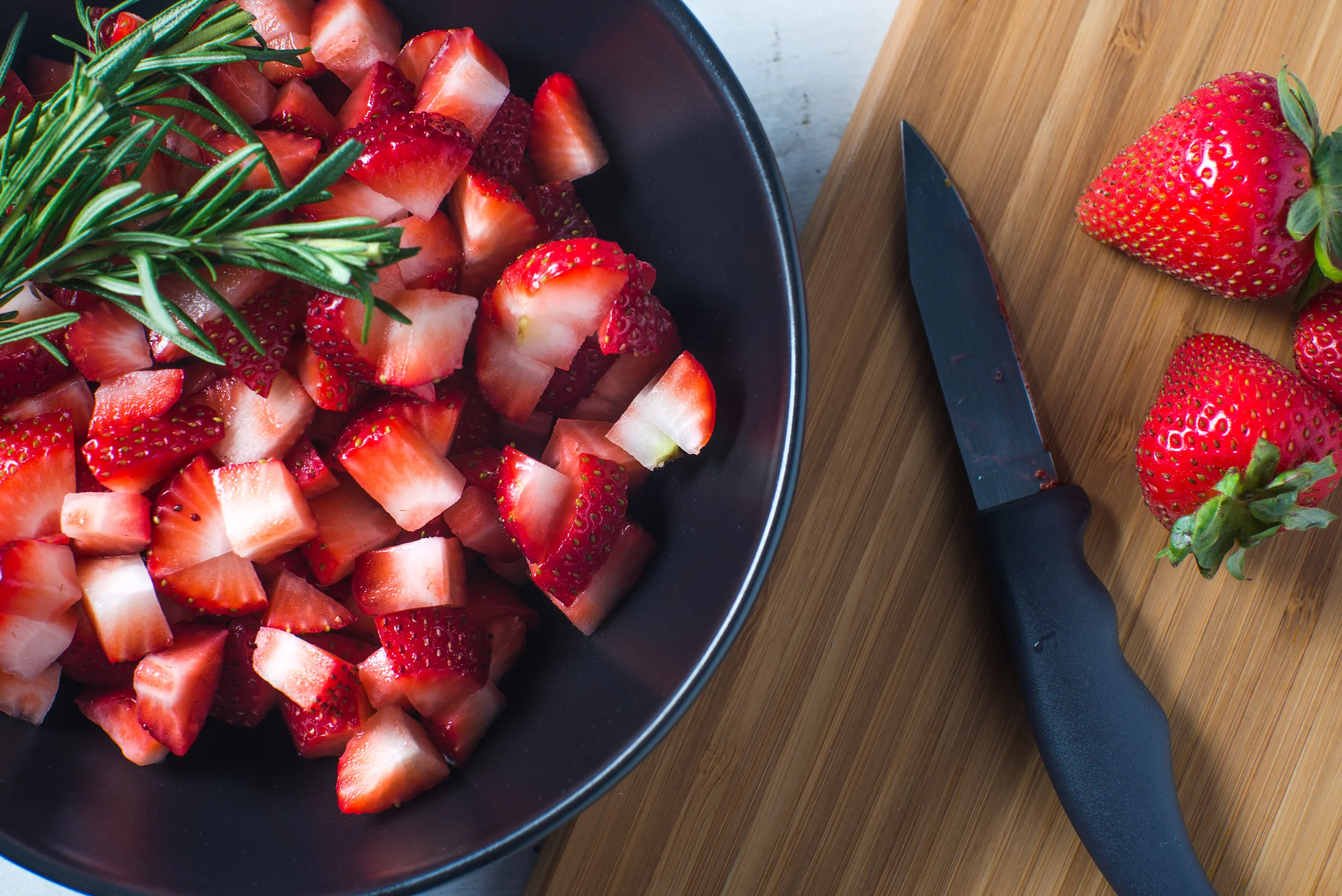 Vegan Strawberry & Rosemary Scones