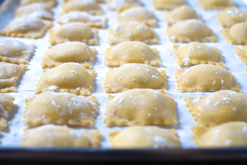 Herbed Cheese filled Ravioli