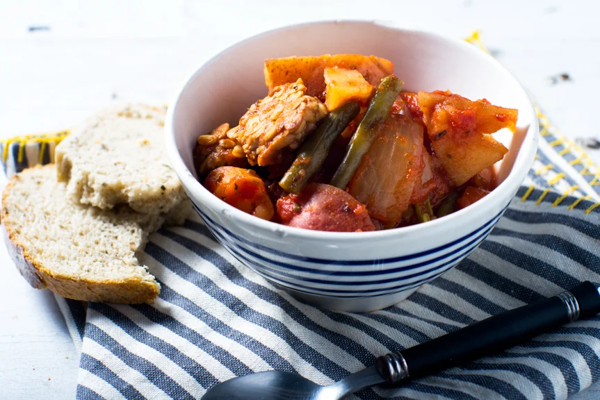 Slow Cooked Tempeh Stew