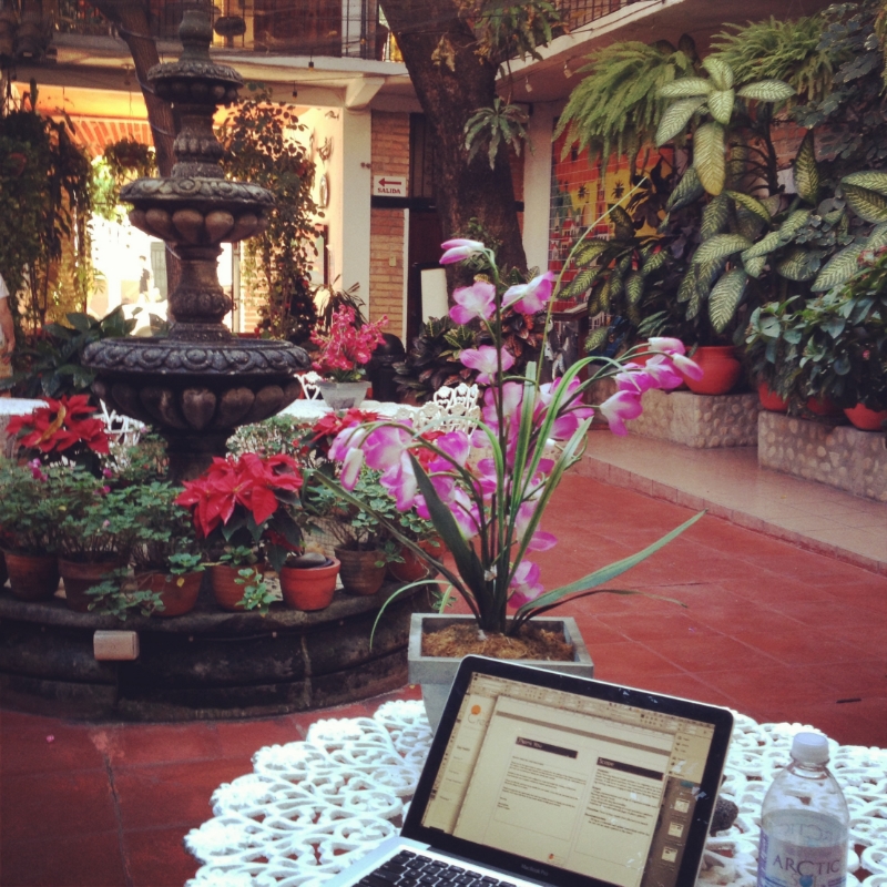 One of my many desks in Mexico