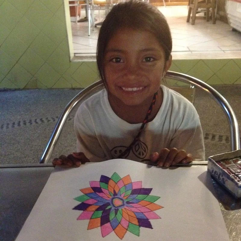 My art buddy Lilianna