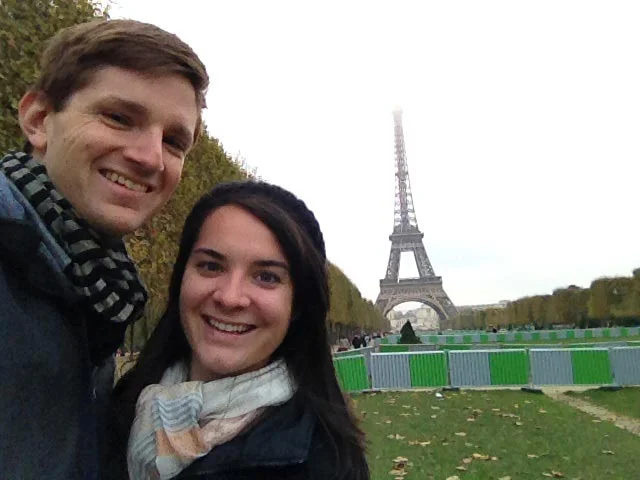 Elisabeth and myself in Paris, France