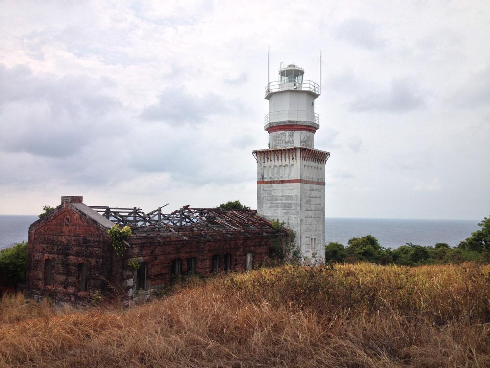 While in the philippines, we took a private boat out to an island and visited this run down lighthouse. We were the only people on the whole island
