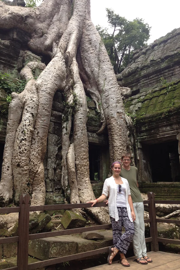 Elisabeth and I at Ankor Wat, Cambodia