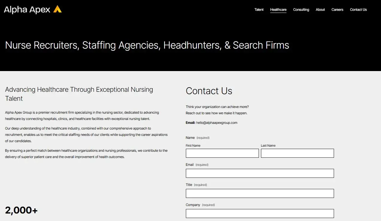 Nurse Recruiters, Staffing Agencies, Headhunters, & Search Firms