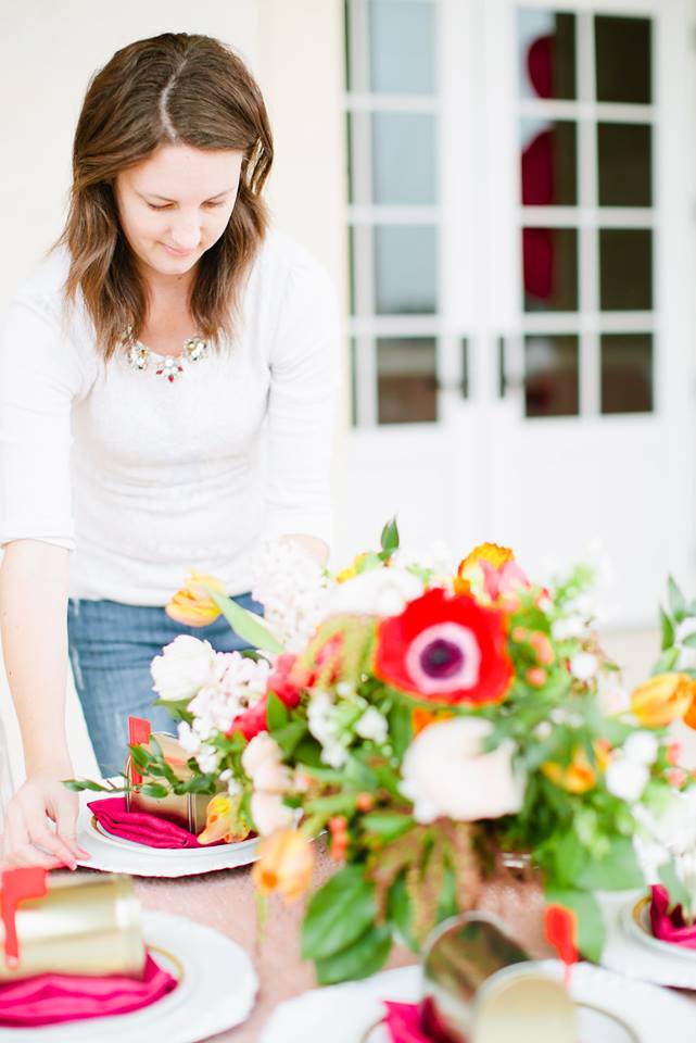 Photo taken by Laura Foote of me styling an editorial that was published on The Perfect Palette