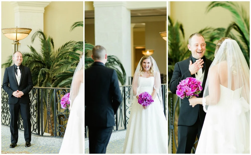 Is this not the cutest first look ever?! You can't help but smile when these two are around. 