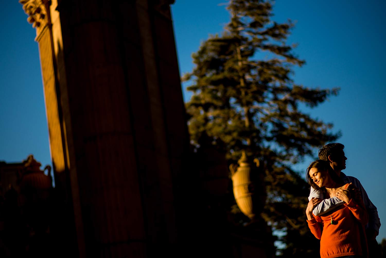 Palace of Fine Arts engagement session in San Francisco, CA