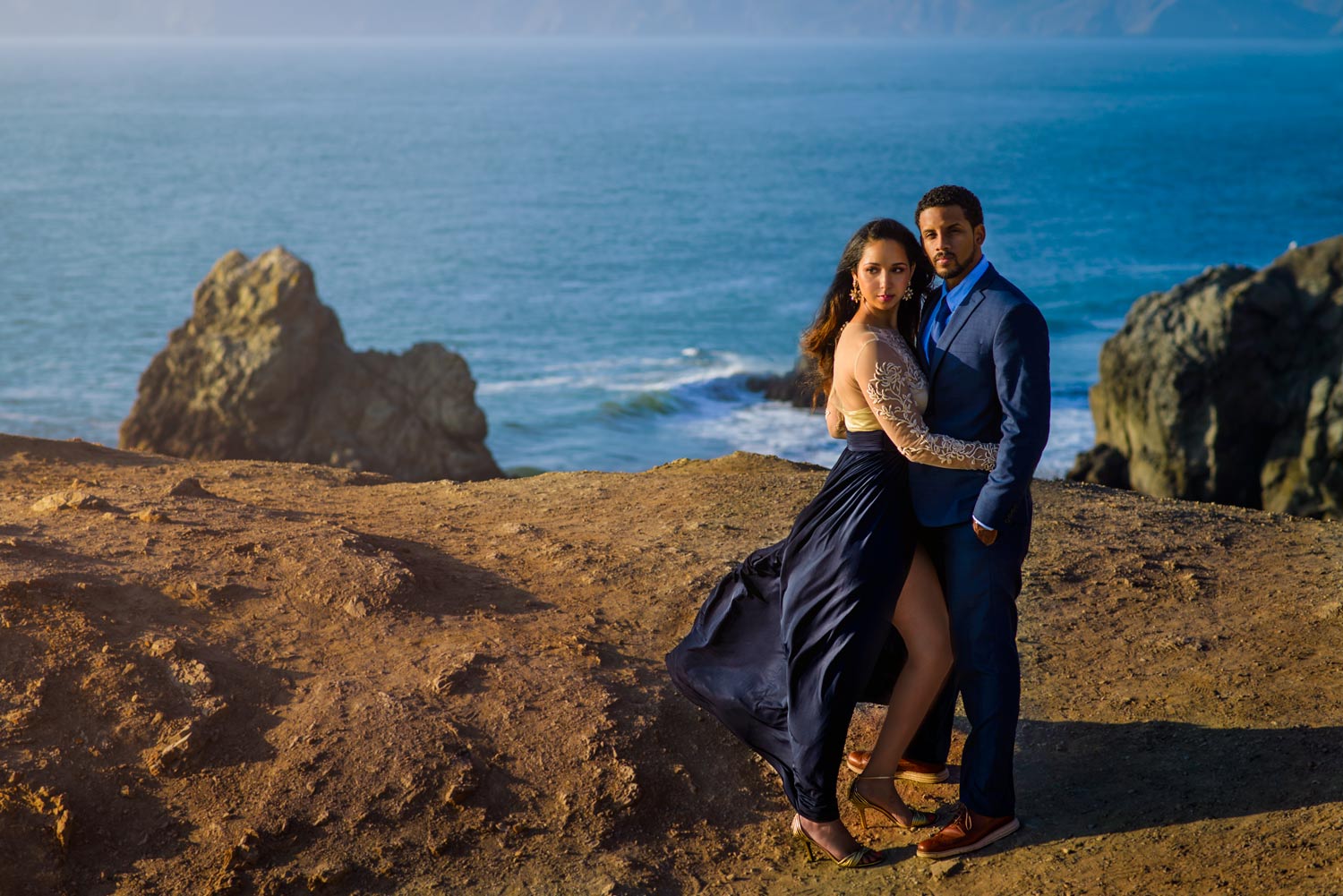 Brittani and Stephen's Sutro Baths engagement session in San Francisco, CA