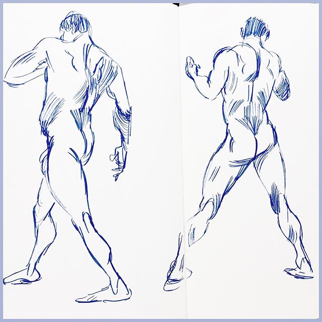 Life drawing from a few days ago, swipe right to see earlier drawings in this session (when I was rusty af 😅) #sketchbook #moleskine #lifedrawing #personalwork #yeydrawingthings #haventdrawninawhile