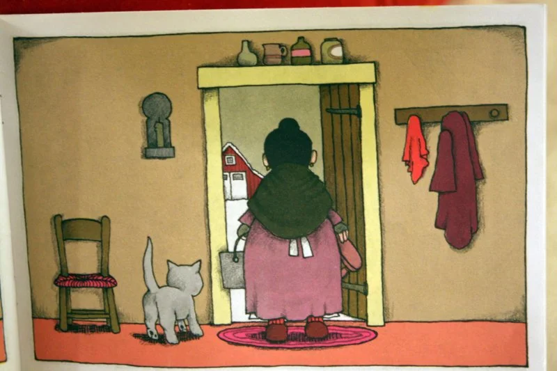 Detail from Pancakes for Breakfast by Tomie dePaola.