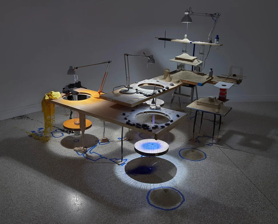 Triple Point (Eclipse) , 2013. © Sarah Sze, courtesy of the artist, Tanya Bonakdar Gallery, New York, and Victoria Miro Gallery, London.