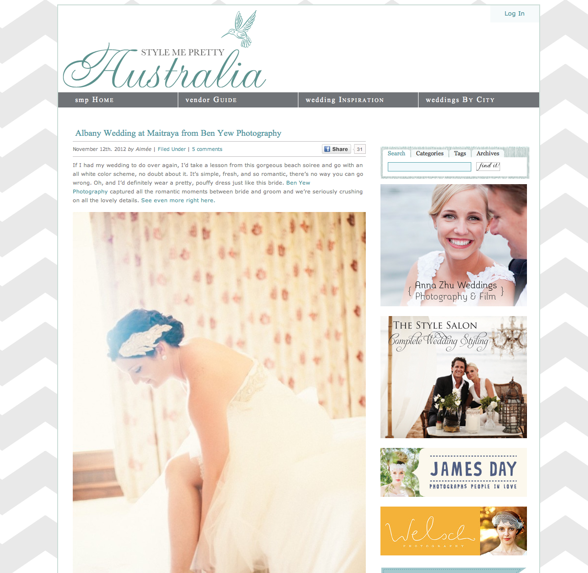 Style Me Pretty - Perth Destination Wedding Photographer