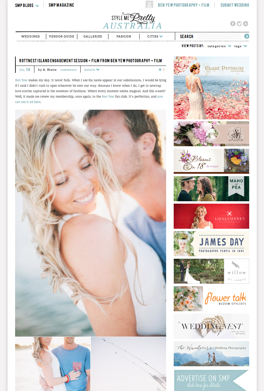 Style Me Pretty | Perth Bunbury Wedding Photographer