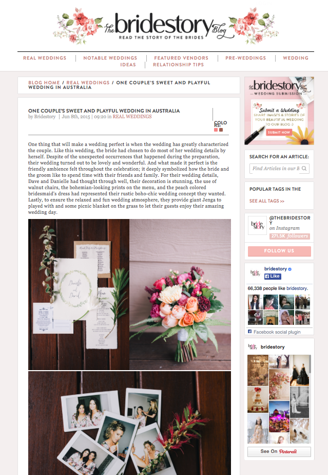 The Bride Story Blog