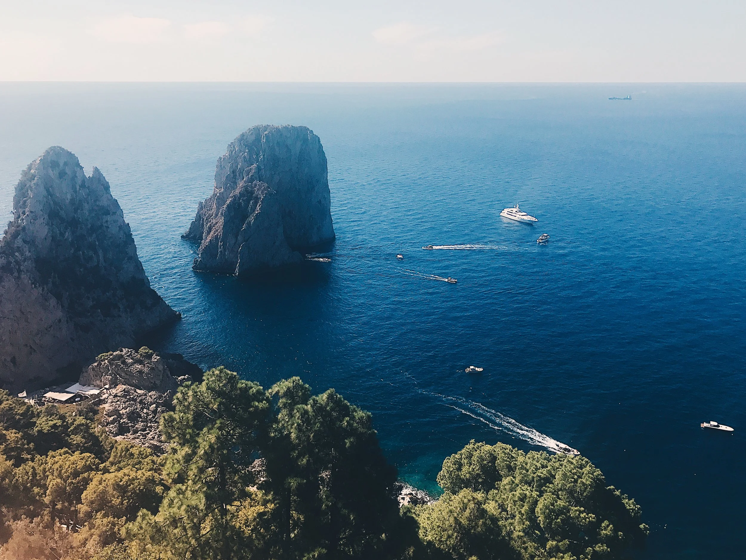 Views from hotel Punta Tragara .