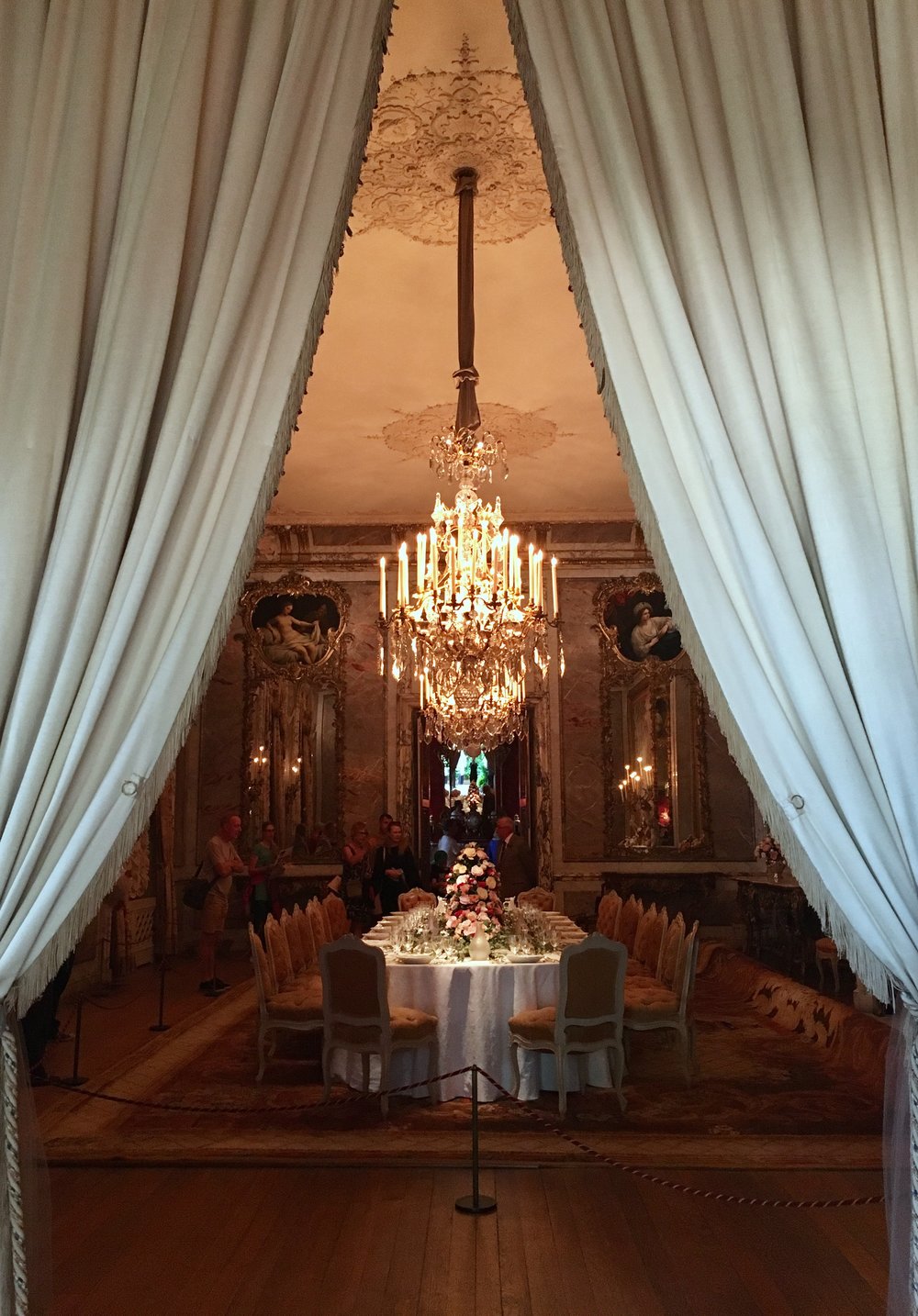 UK Waddesdon Manor Dining Room curtain National Trust French Chateau Rothschild Buckinghamshire garden chateau Eileen Hsieh Follow That Bug .jpg