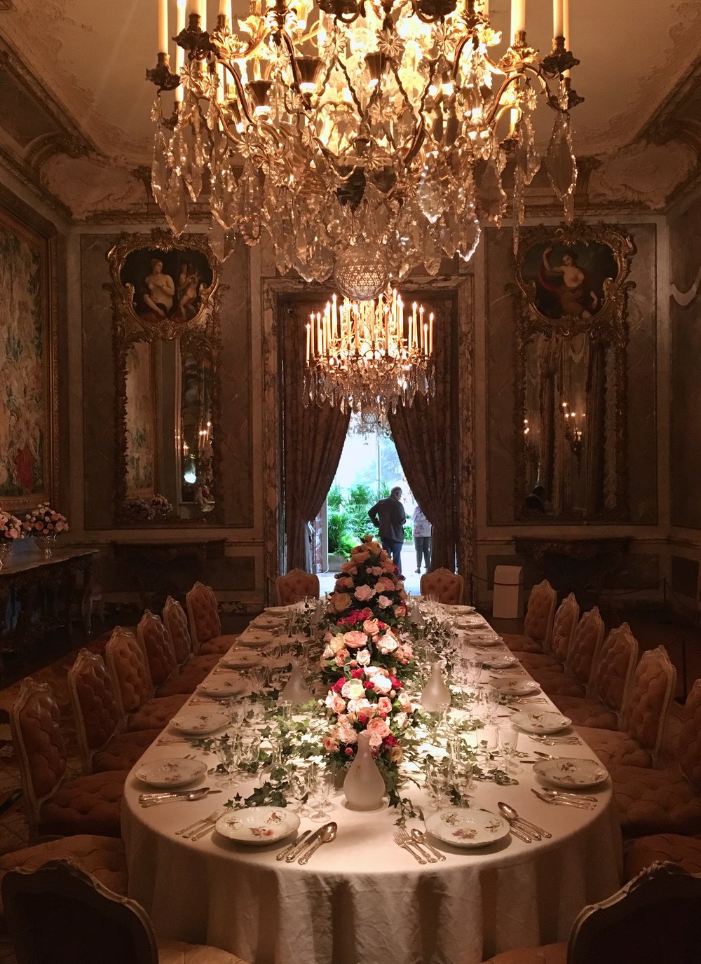 UK Waddesdon Manor dining room table National Trust French Chateau Rothschild Buckinghamshire garden chateau Eileen Hsieh Follow That Bug .jpg