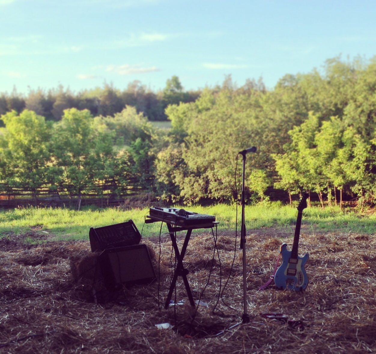 One of the more unique spaces Kat will play, a farm in Prince Edward County.