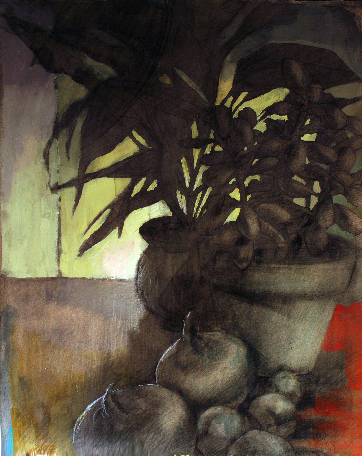 Silhouettes Mixed Media on Paper 16"x 20"