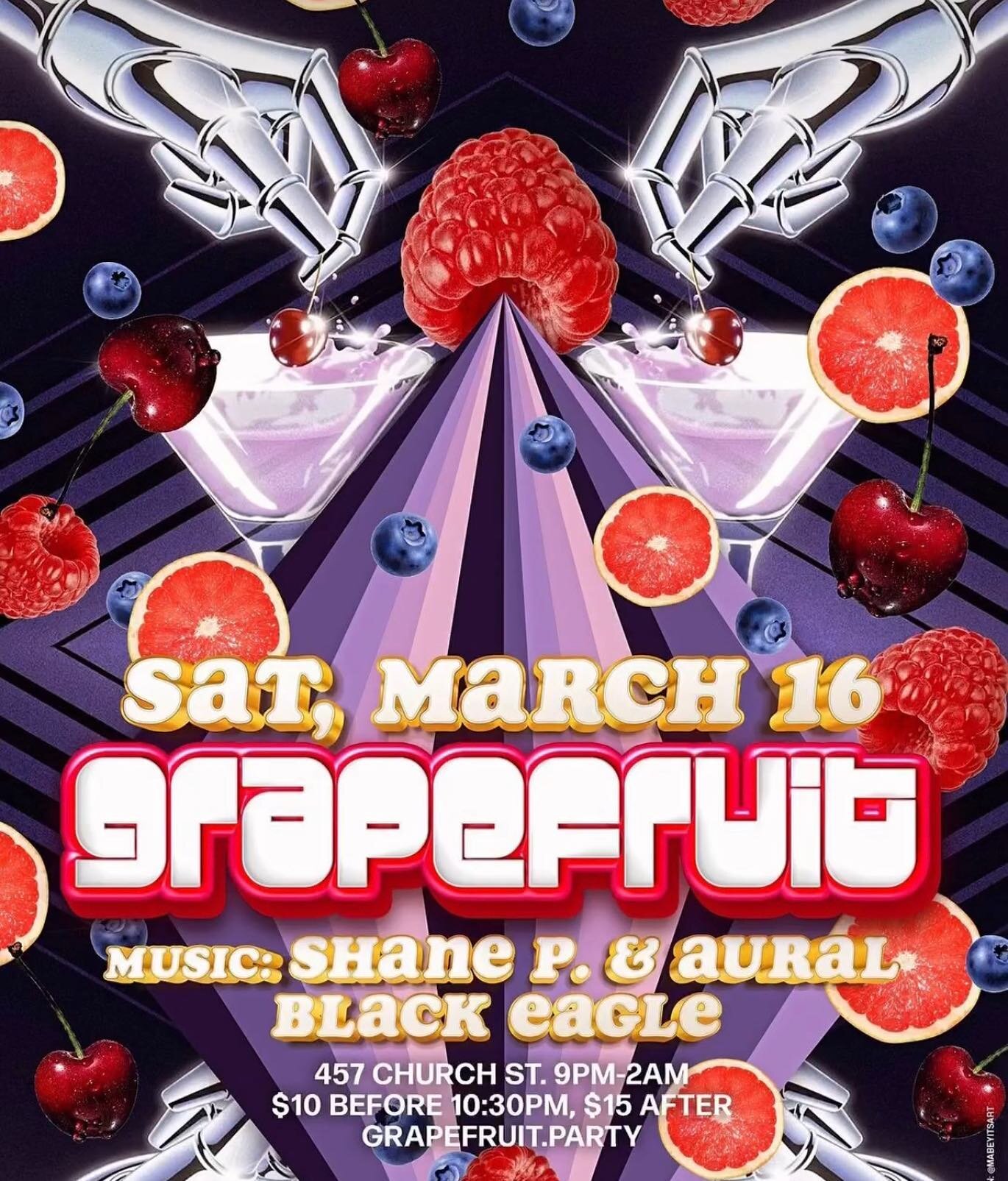 Tonight! @grapefruit.to is on and @dj.shane.p and @aural_dj are about to serve it up HOT🔥it&rsquo;s the place to be tonight! Party starts at 9PM. See ya therrrreeee.