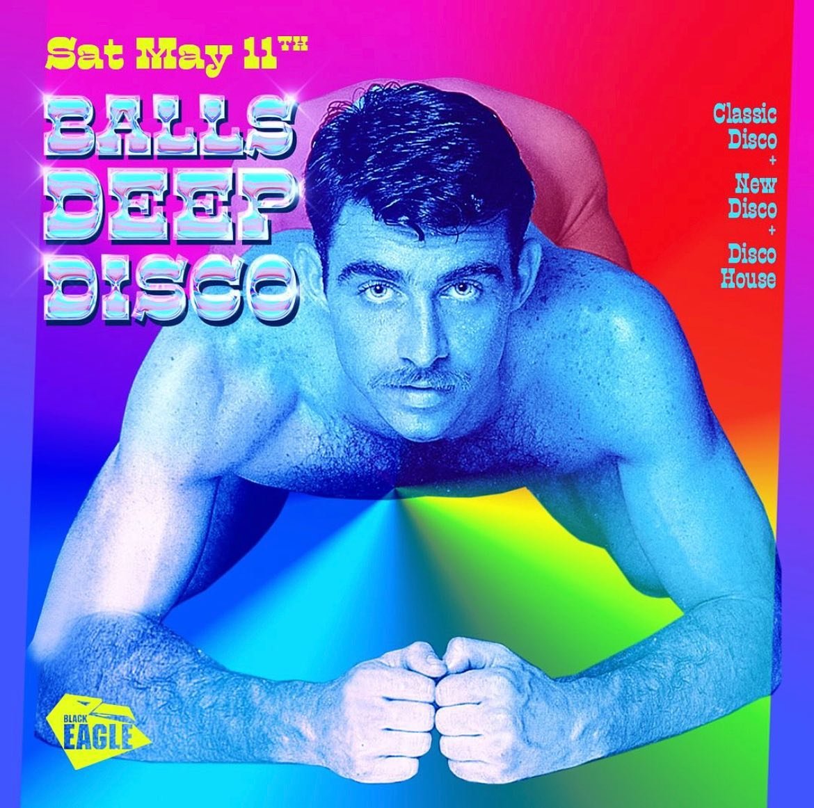 Tonight! @ballsdeepdisko is back! Come out and groove on this overcast Saturday to get your spirits high. @burnbabyburndisco and @the_robotickid got you covered for the music. Party starts at 9PM!
