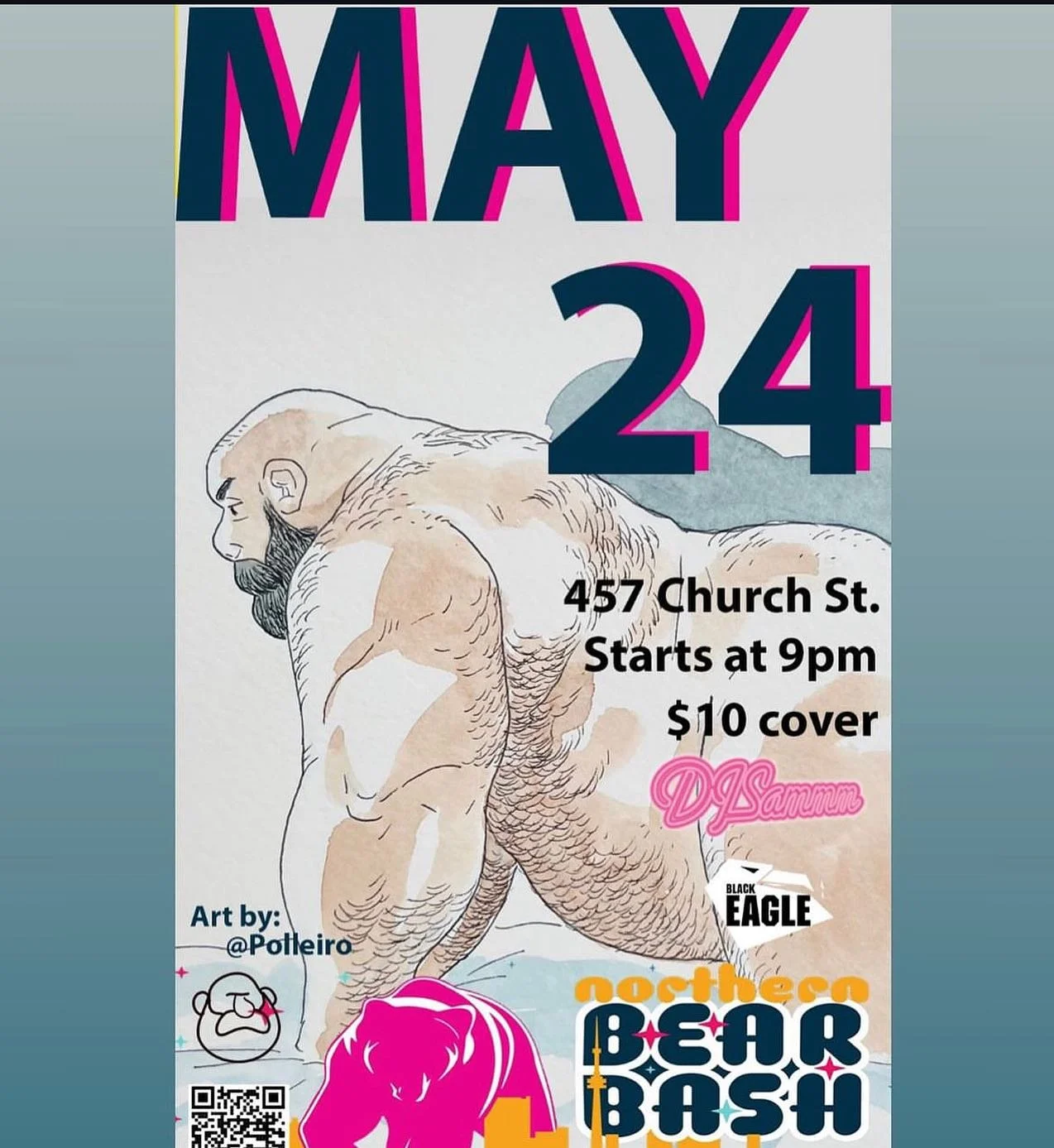 Tonight! Come and enjoy the bears on either our patio or while dancing to @djsammmto music on the dancefloor! It&rsquo;s gonna be fun! Party starts at 9PM!
