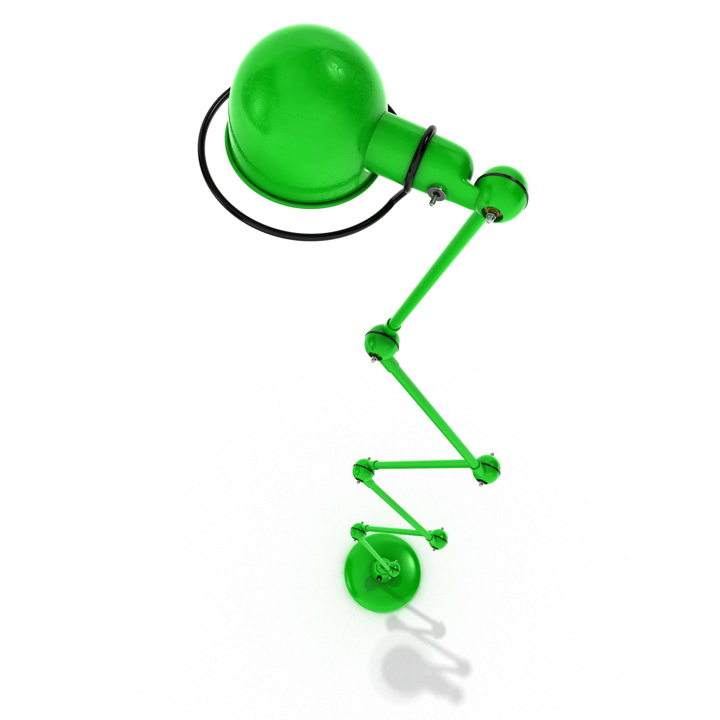 3D Visualising – Product – Detailed render of joint angle on Jieldé lamp, focusing on functional hardware and paintwork.