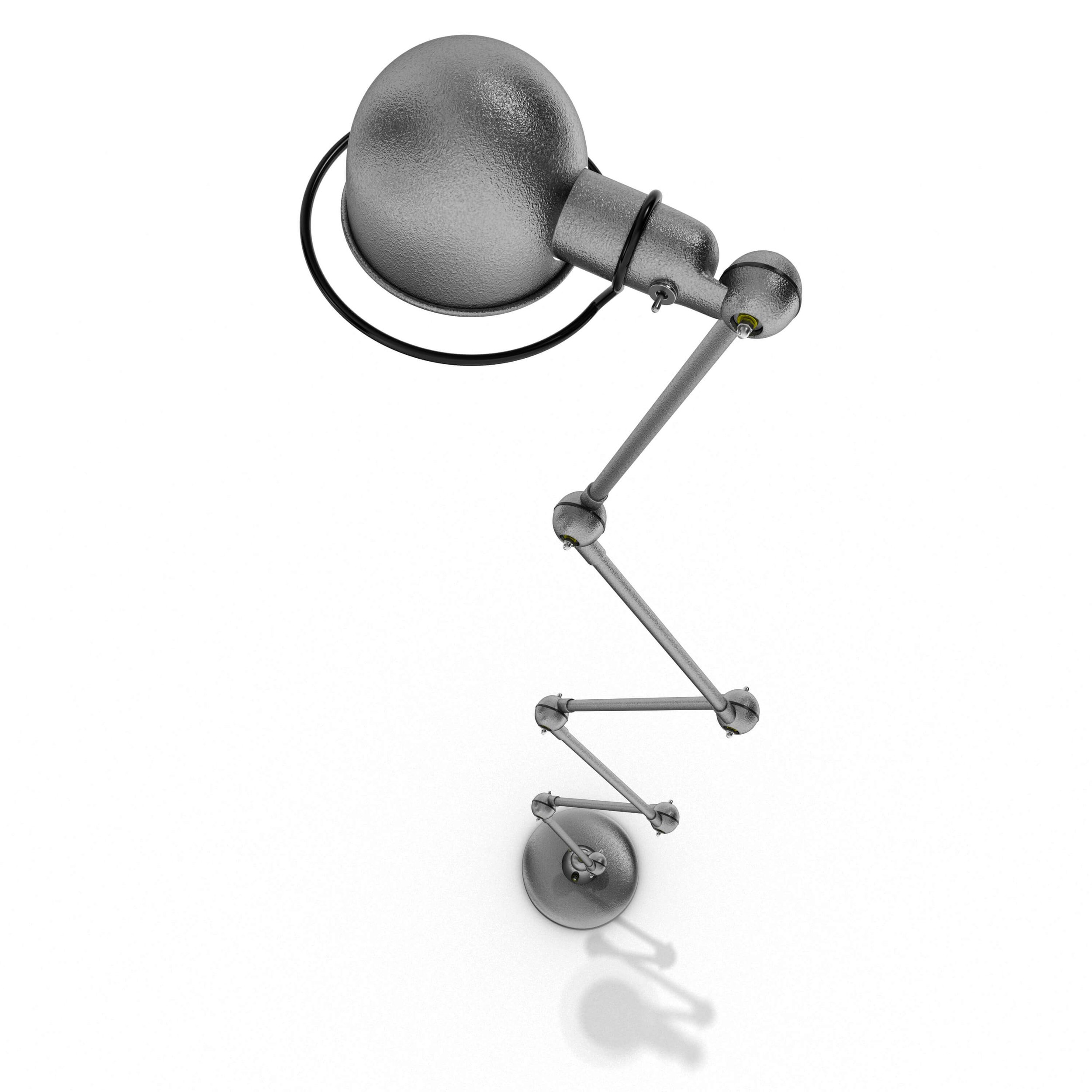 3D Visualising – Product – Detailed render of joint angle on Jieldé lamp, focusing on functional hardware and paintwork.