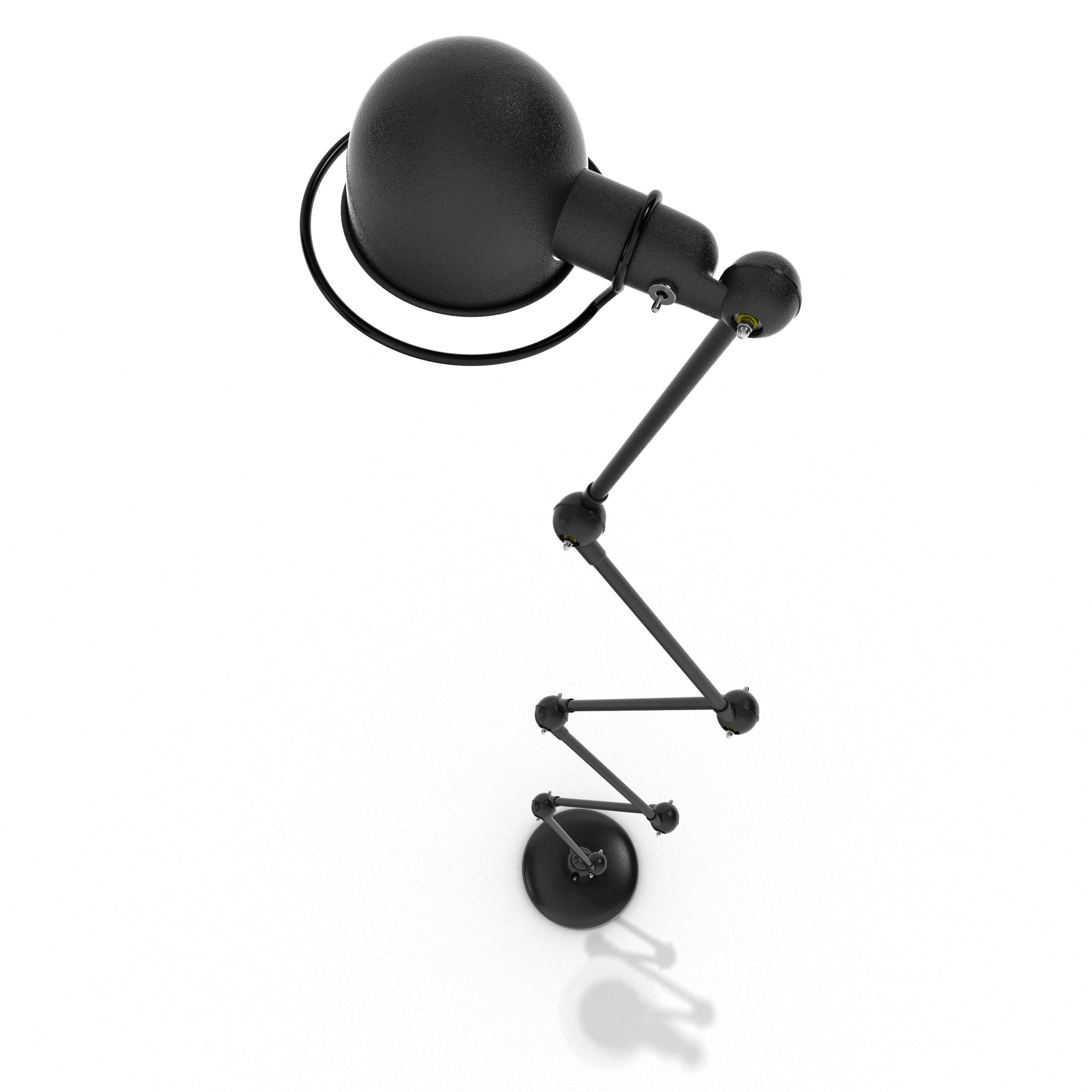 3D Visualising – Product – Detailed render of joint angle on Jieldé lamp, focusing on functional hardware and paintwork.