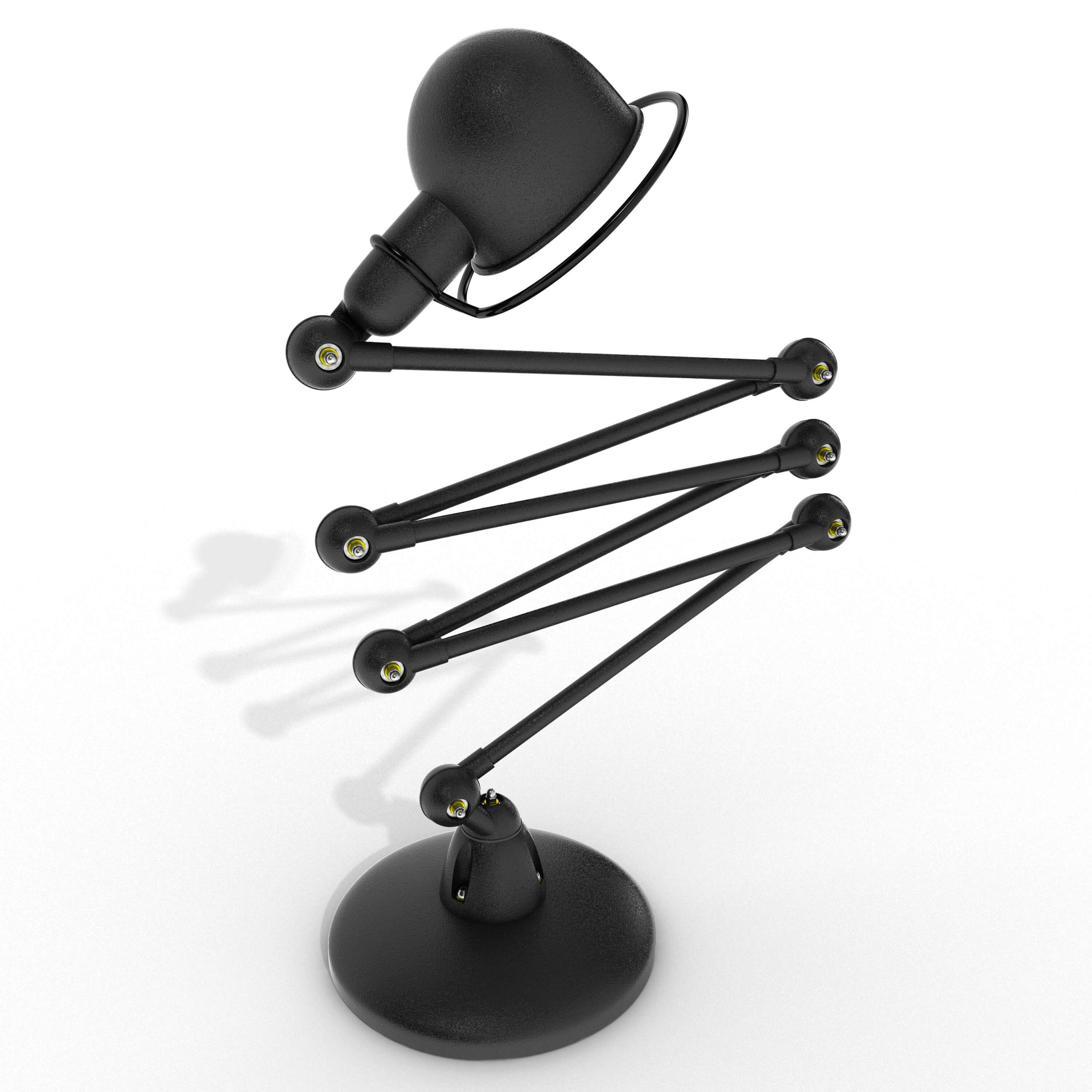 3D Visualising – Product – Close-up of Jieldé lamp joint, highlighting mechanical detailing and surface texture.