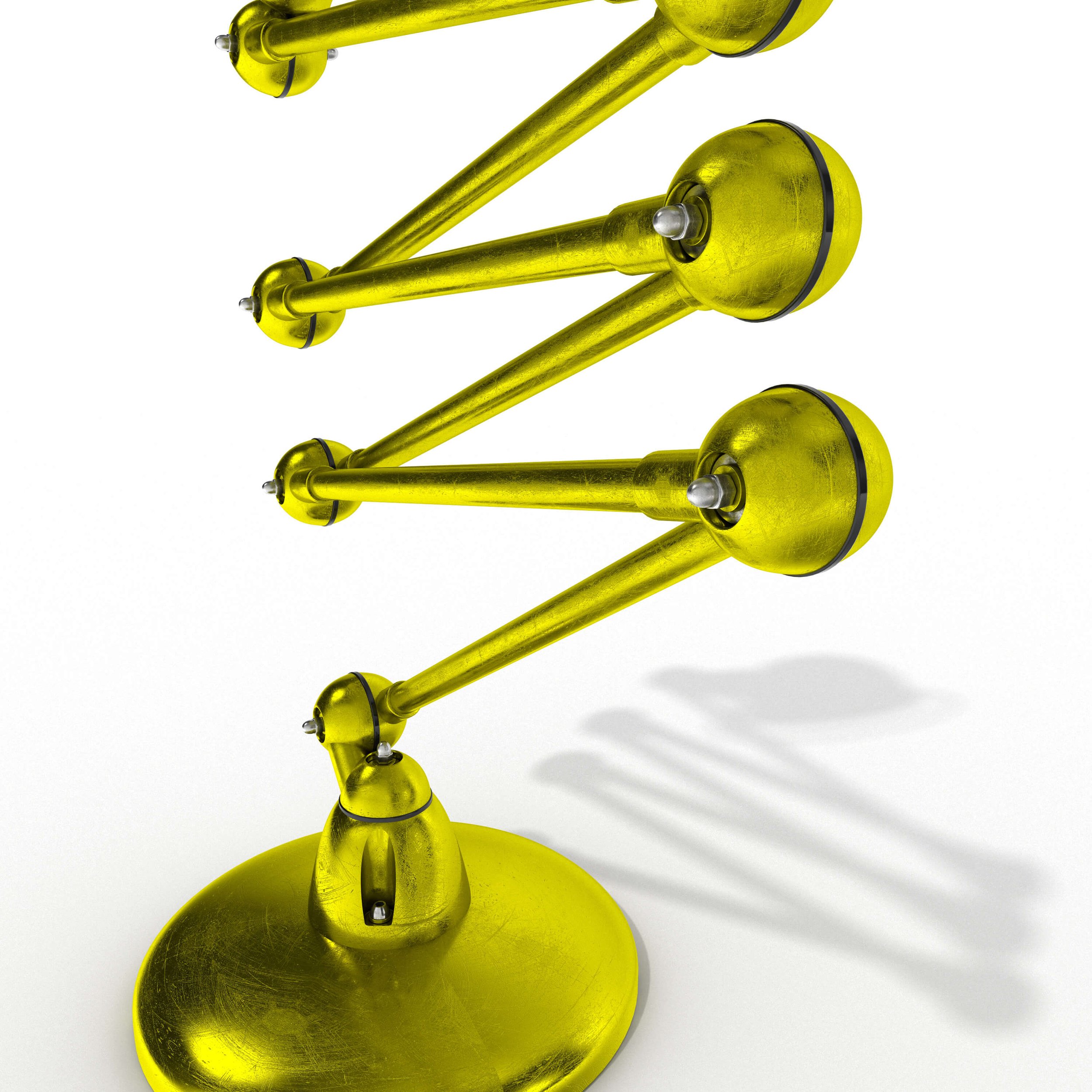 3D Visualising – Product – Handle close-up on Jieldé lamp, highlighting ergonomic detail.