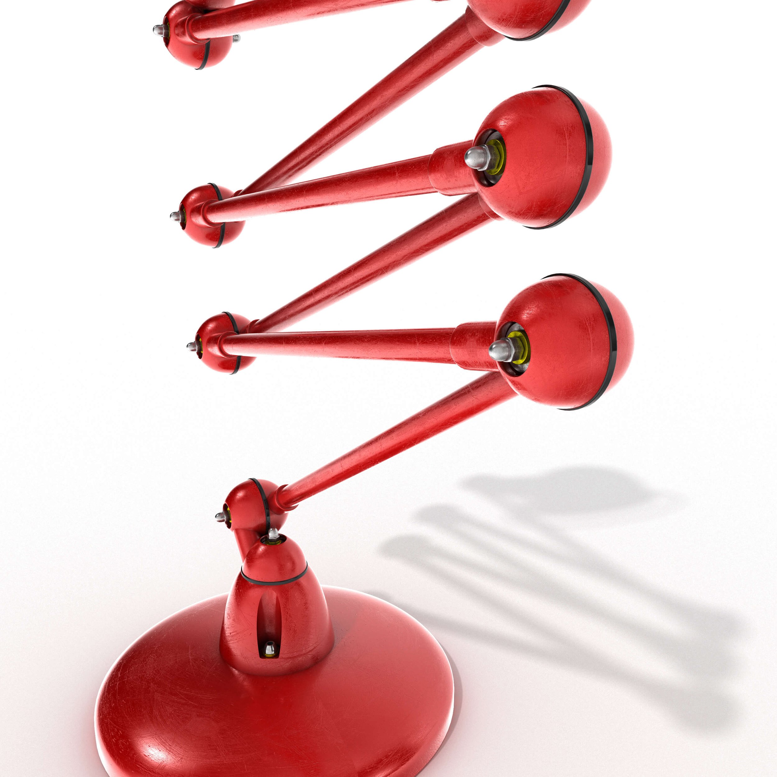 3D Visualising – Product – Handle close-up on Jieldé lamp, highlighting ergonomic detail.