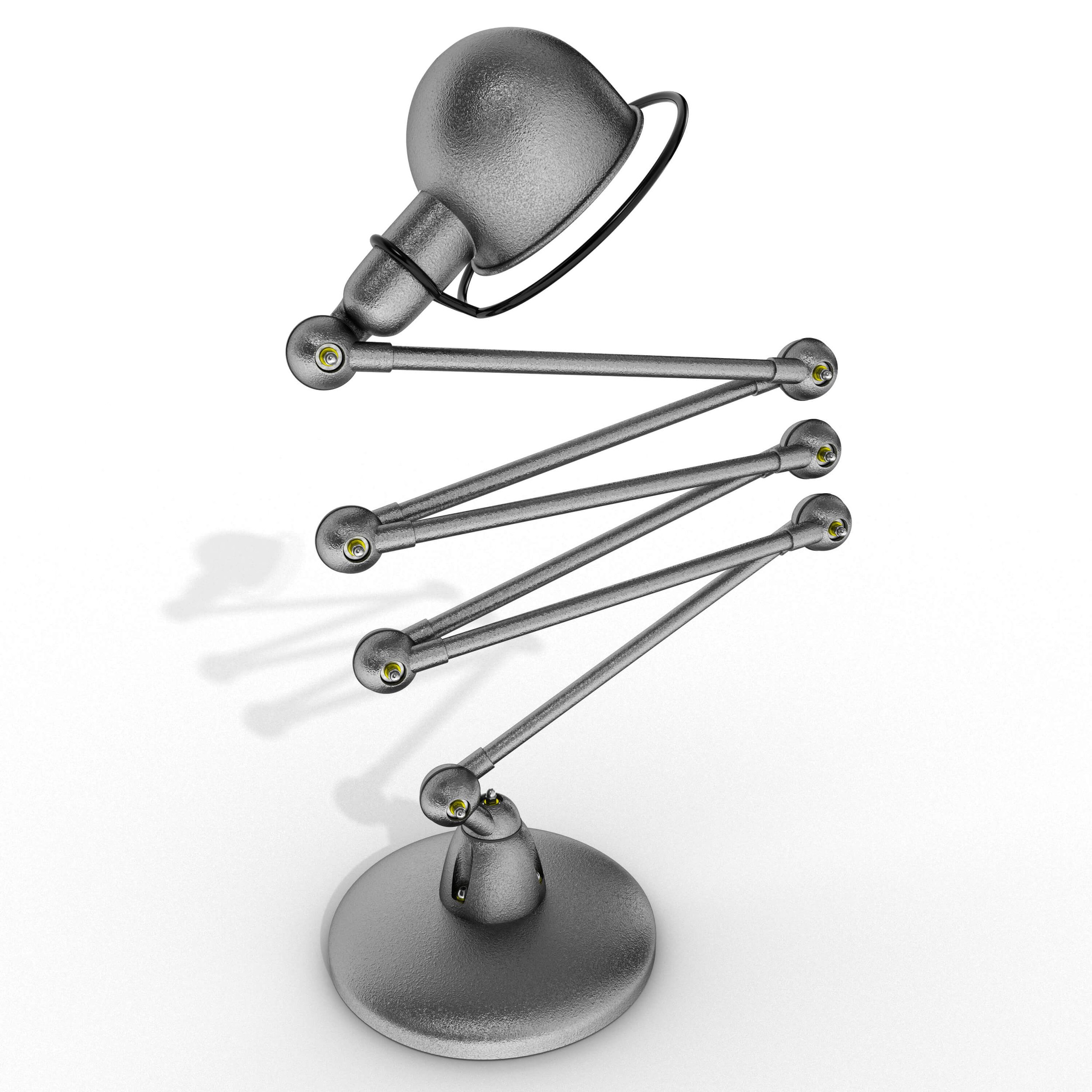 3D Visualising – Product – Close-up of Jieldé lamp joint, highlighting mechanical detailing and surface texture.