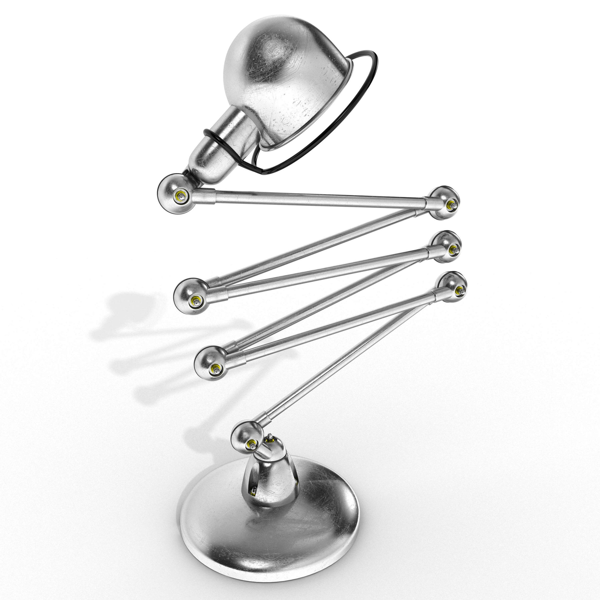 3D Visualising – Product – Close-up of Jieldé lamp joint, highlighting mechanical detailing and surface texture.