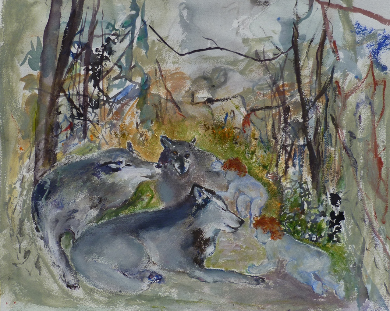 At Play With Their Pack