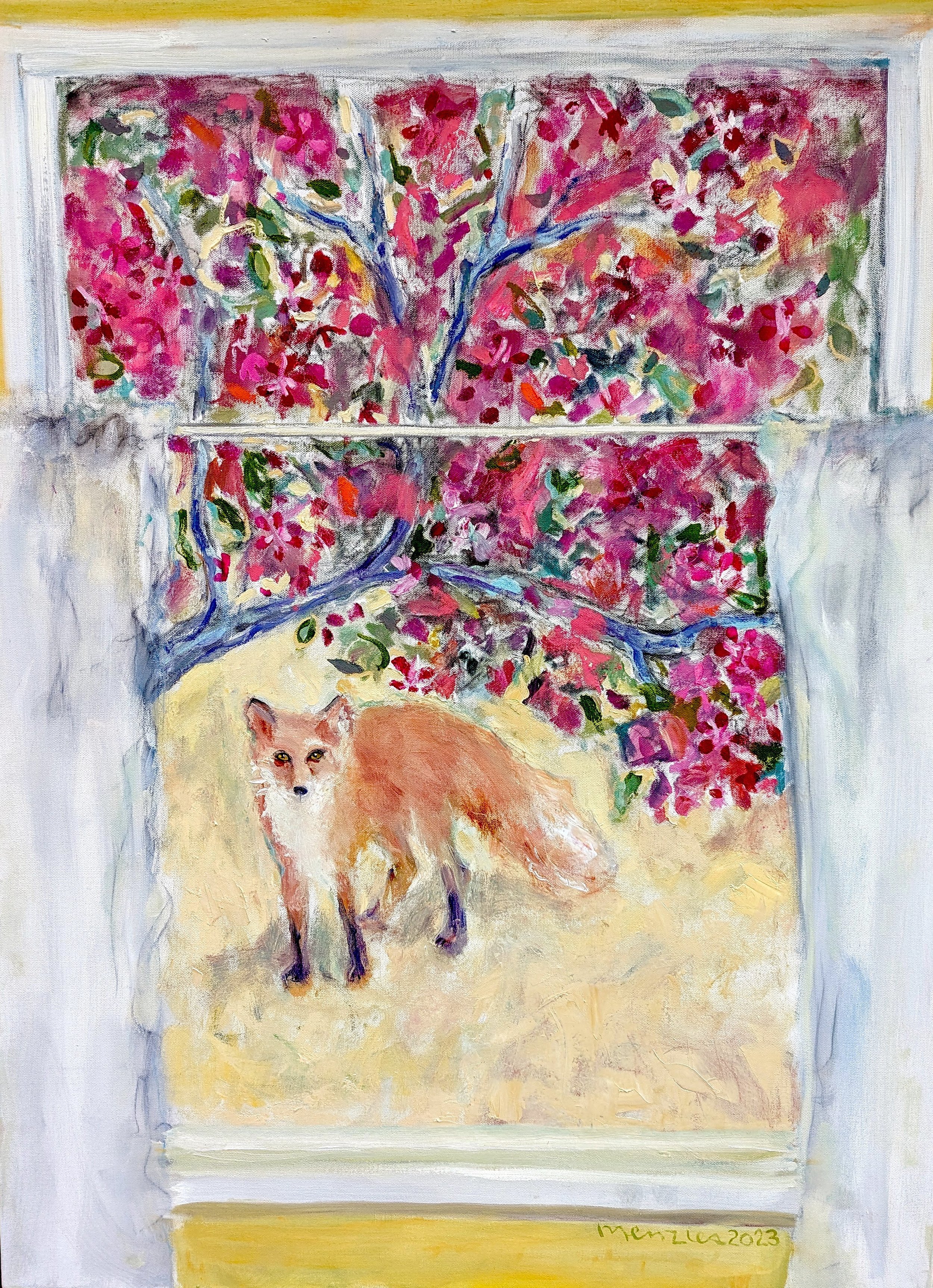 Lucy and the crabapple tree.jpg