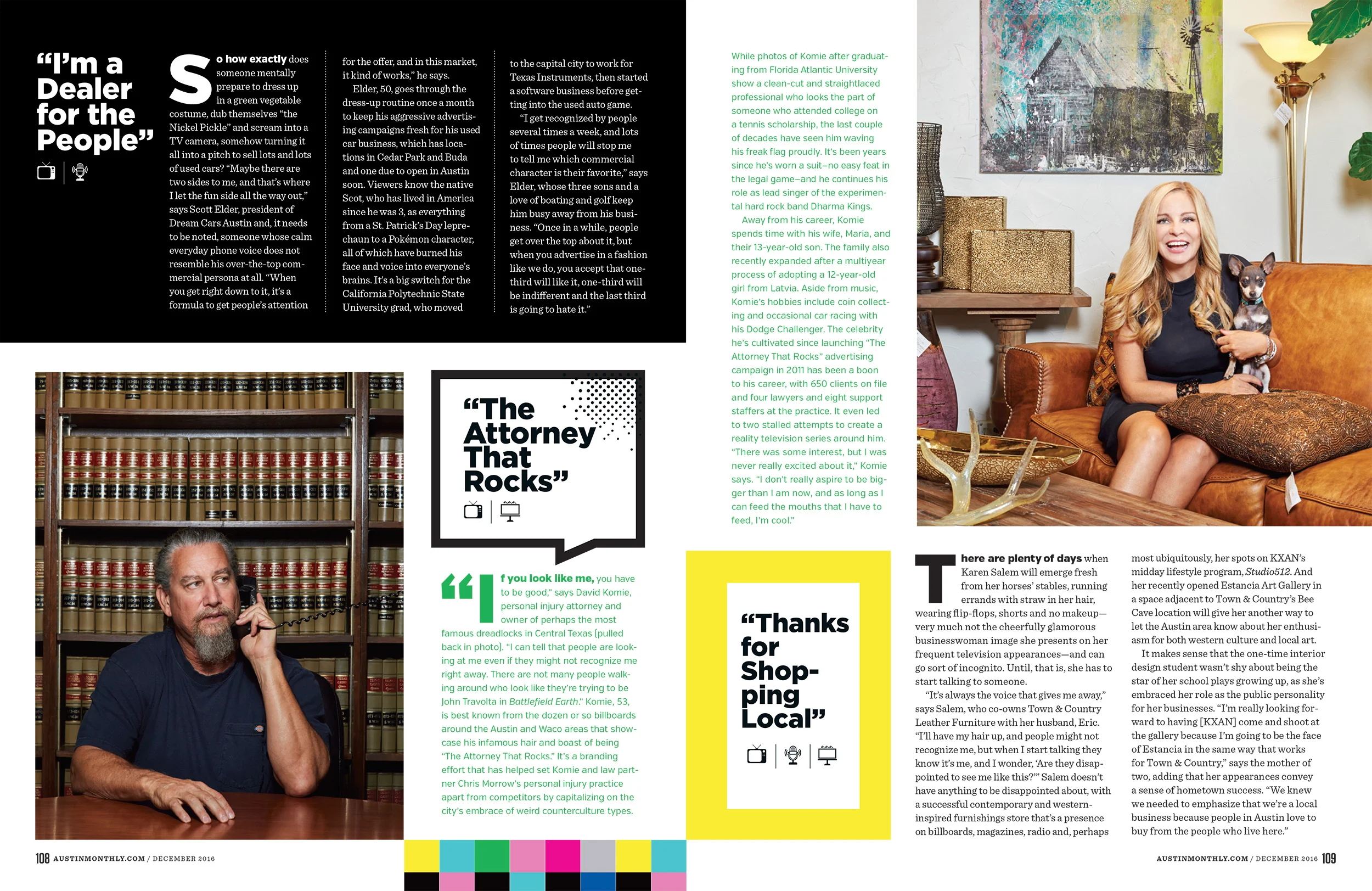 Austin Monthly // December 2016 // Feature - "Pitch Perfect"