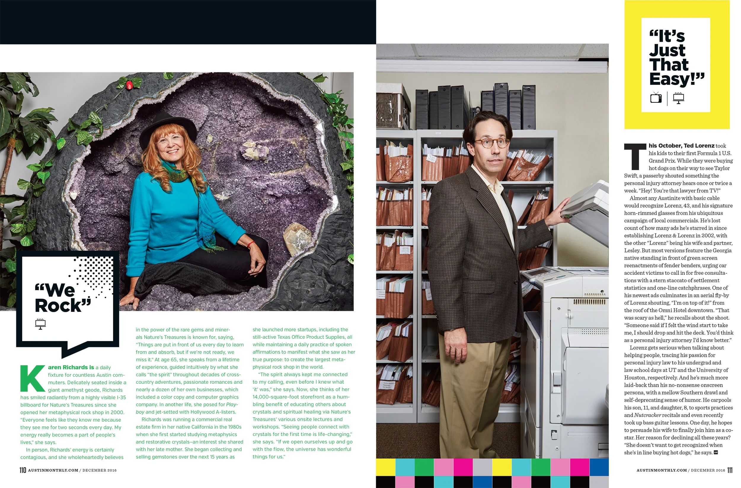 Austin Monthly // December 2016 // Feature - "Pitch Perfect"