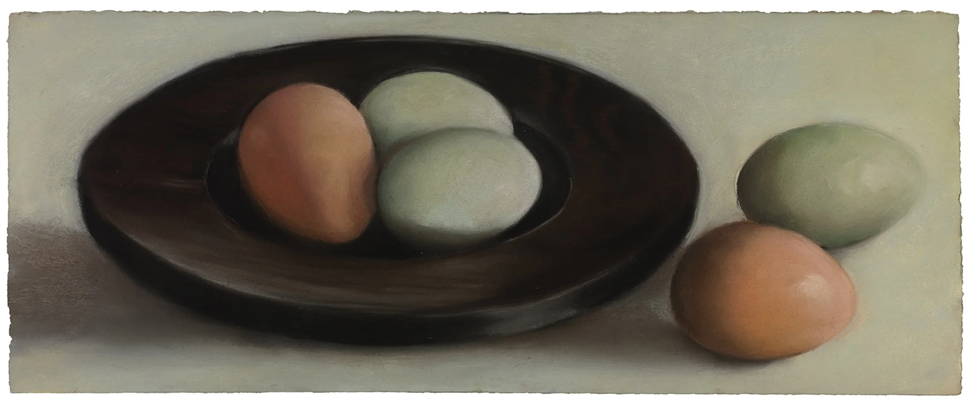Eggs in Black Bowl