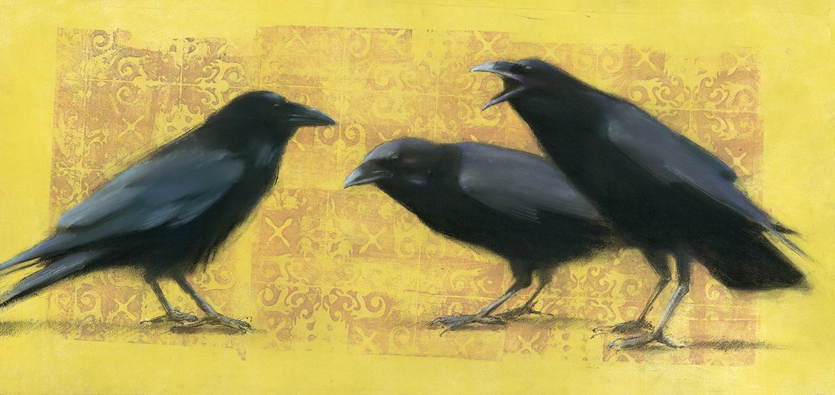 Ravens On Cuban Tile