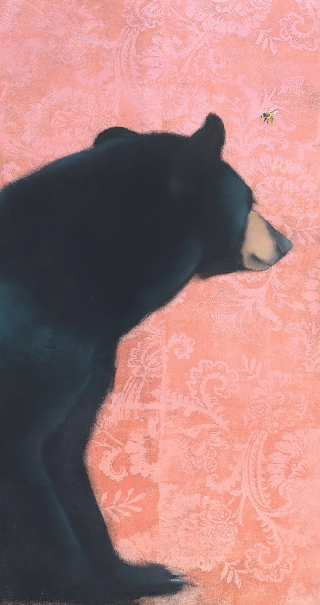 Bear on Pink