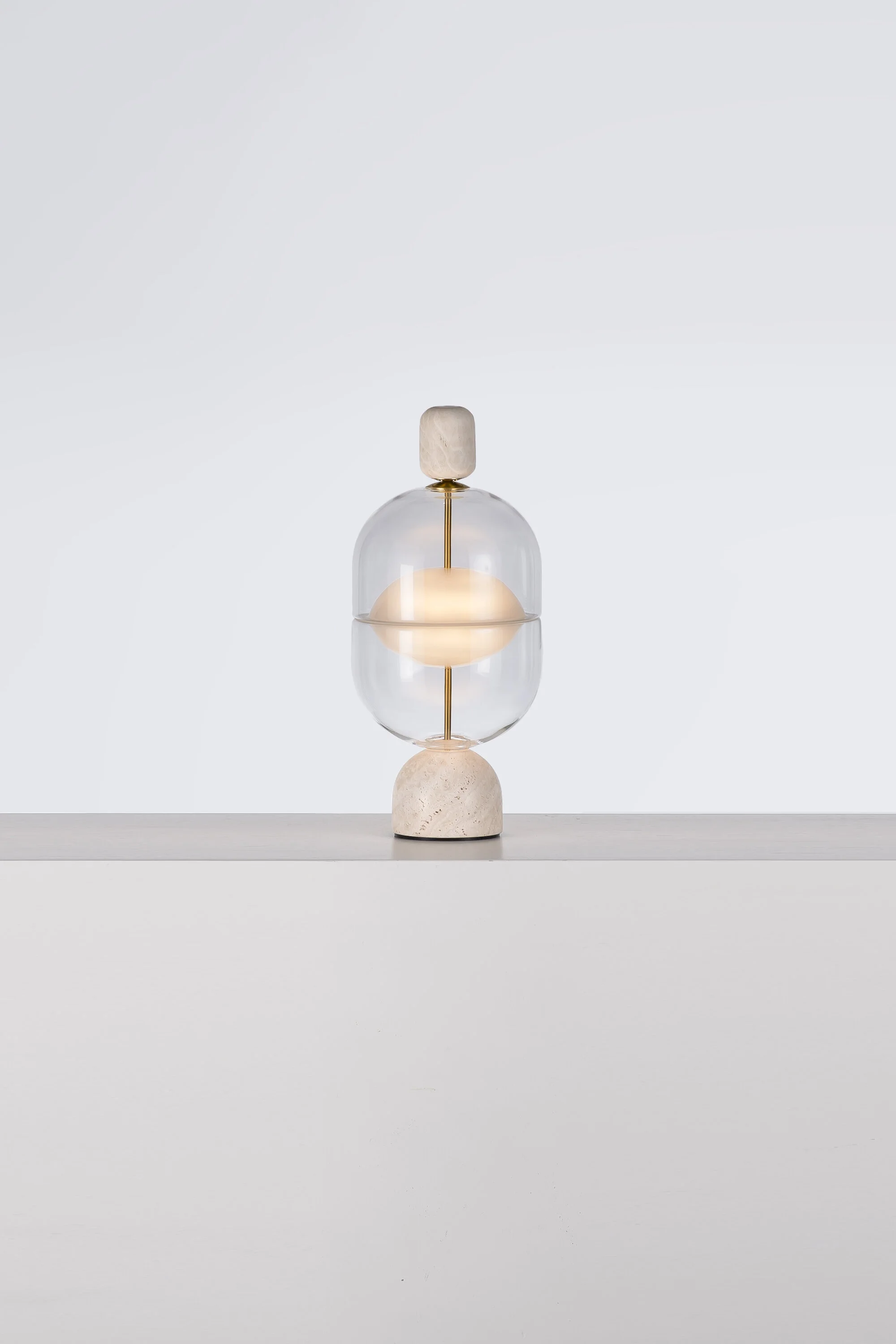 Table Lamp - Gold and Classic White Travertine.jpg
