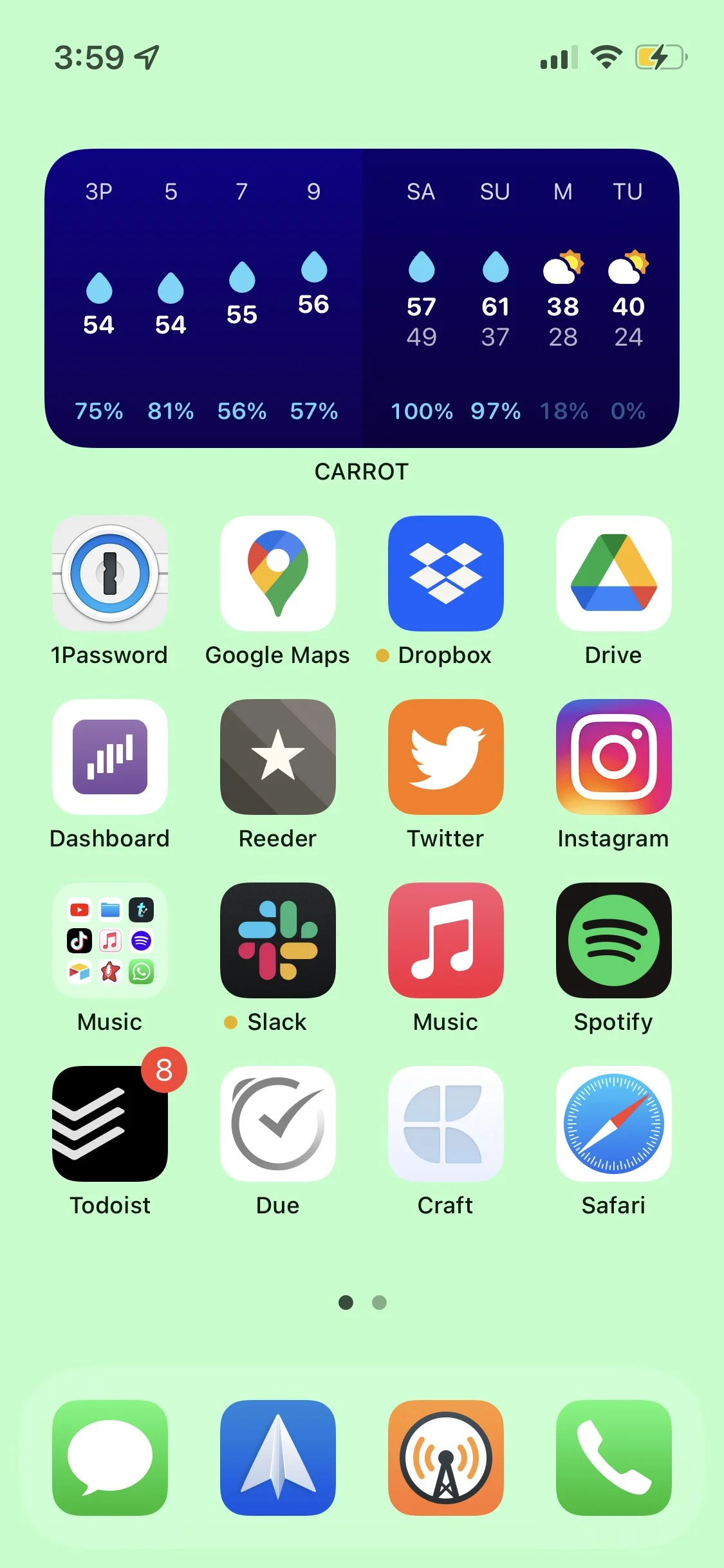 Homescreen: January 1, 2022