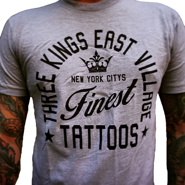 THREE KINGS EV Athletic shirts. Now available at Three Kings East Village, 181 Avenue B, New York City.