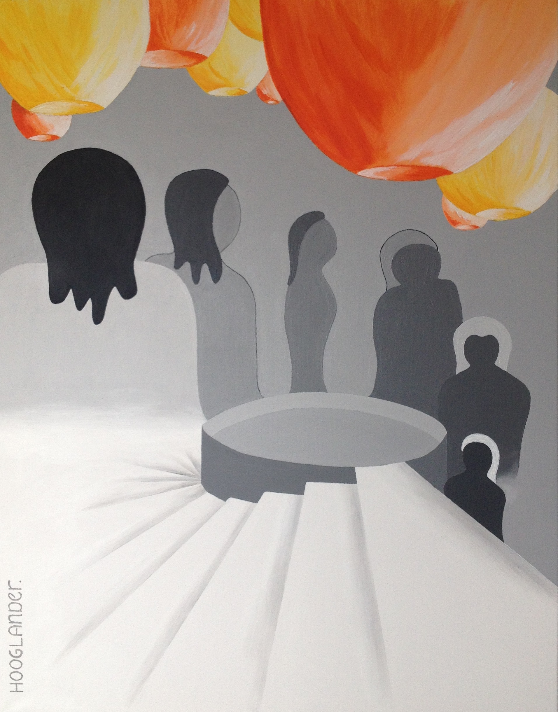 Down Under 70 x 90 cm acryl 