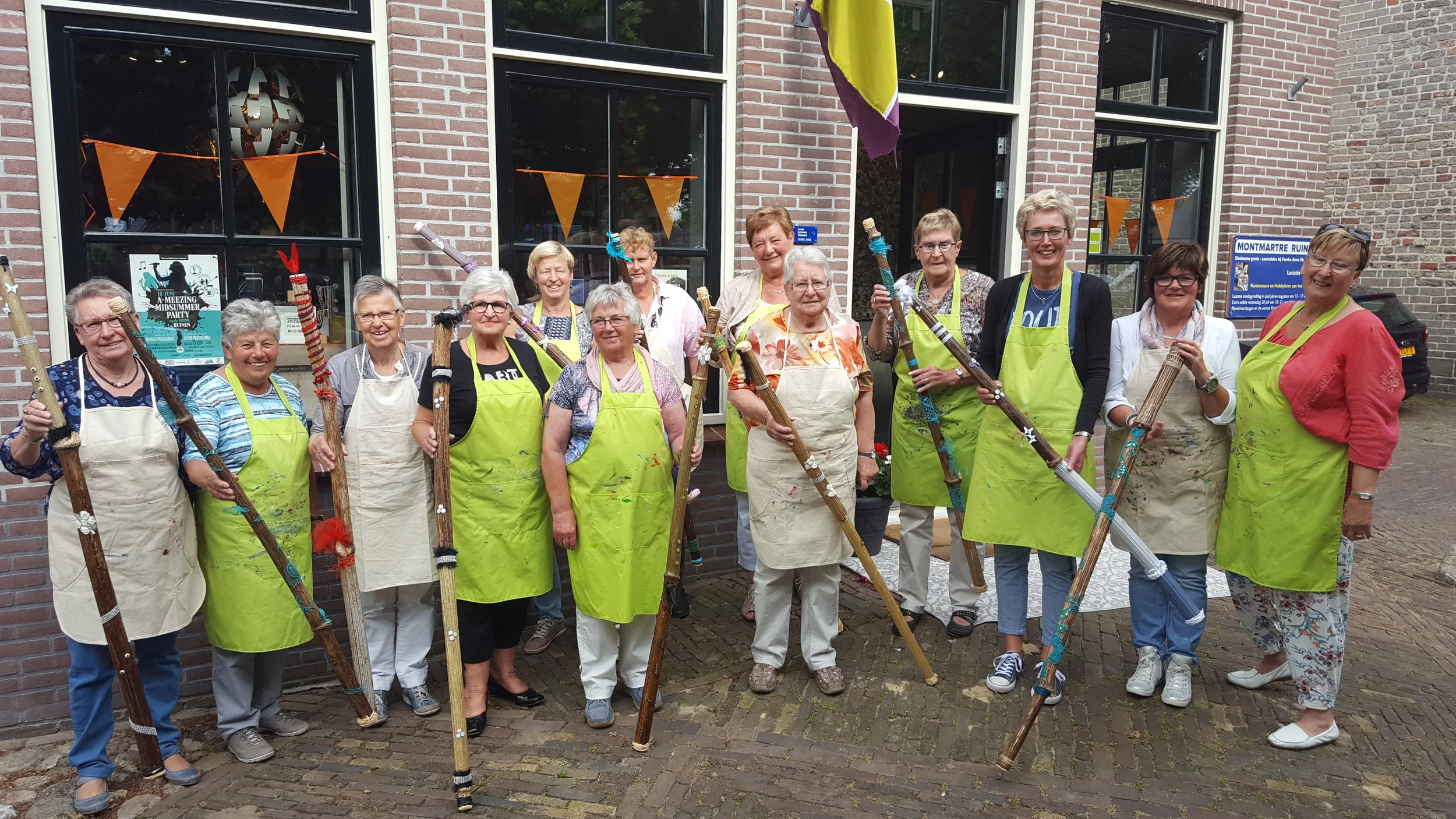 workshop rainstick maken, met Tilly Braam. Erg leuk om te doen!
