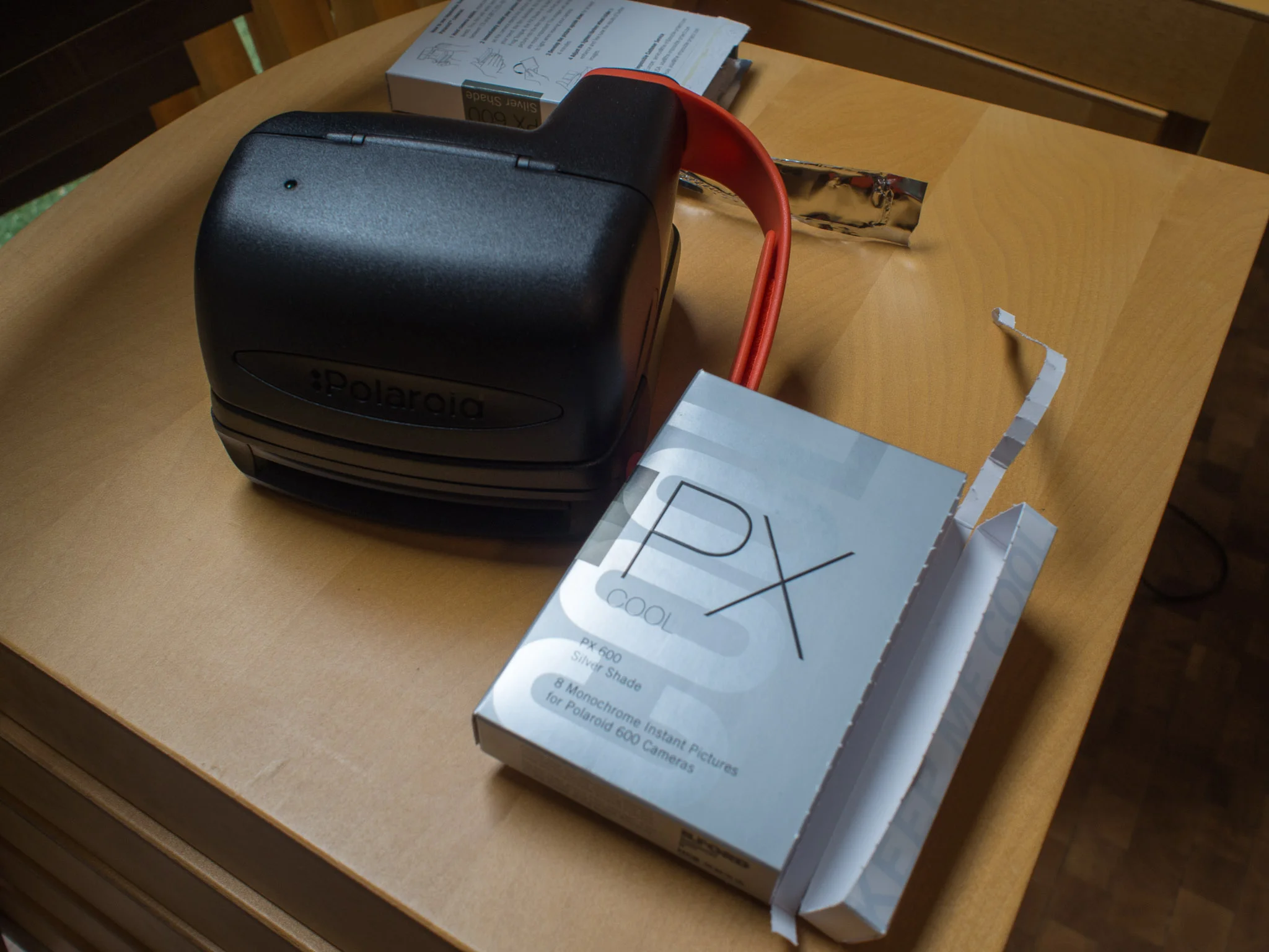 The Polaroid 600 camera i used in the workshop